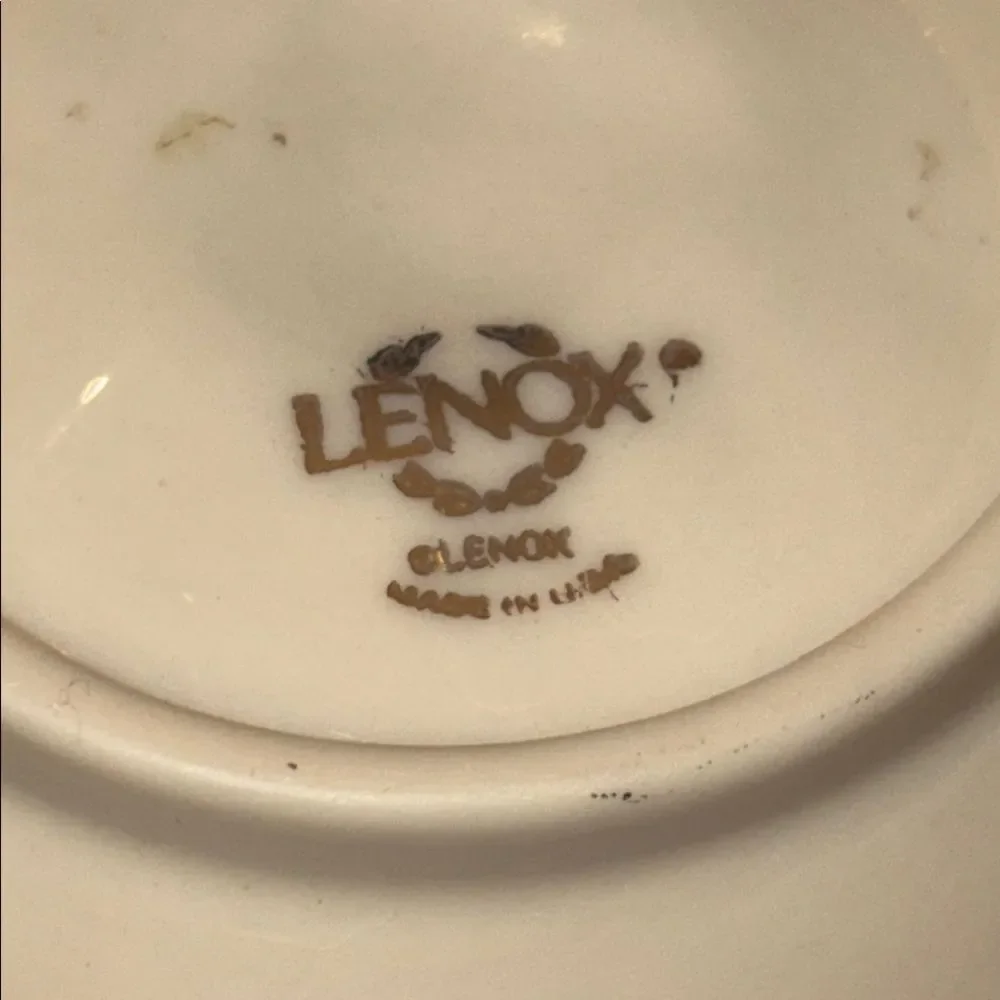 Lenox Cream and Gold Heart Cutout Bowl